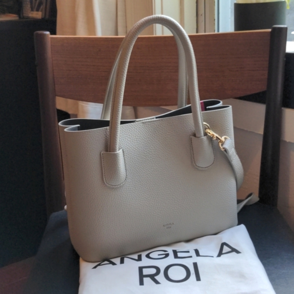 Light Grey Angela Roi Mini Cher Tote